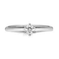 Anello Promesse Donna Amore in Oro bianco Diamante 0.16 Ct ATIF6/016-16 - ATIF6/016-16